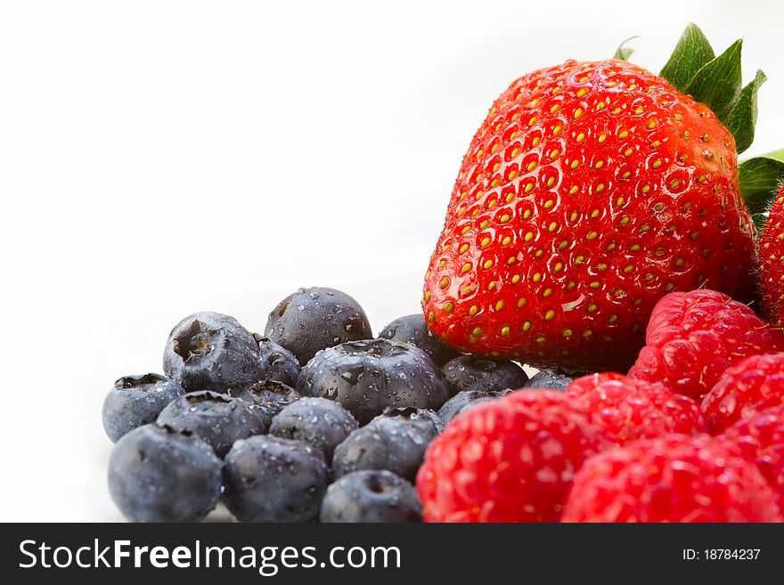 Berry Fruit Raspberries Blackcurrant and Strawberry Fruit