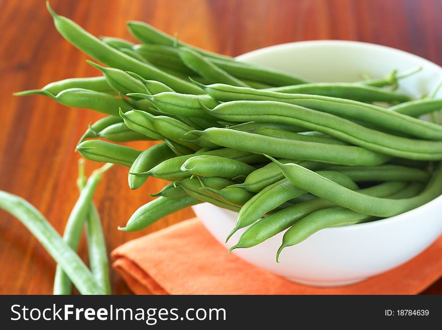 Green Beans In A Bowl