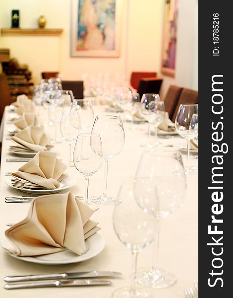 Photo of professional restaurant serving. Photo of professional restaurant serving