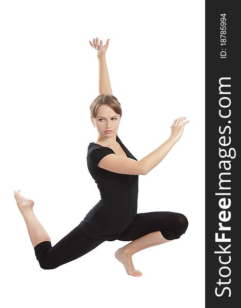 Young woman practicing Yoga exercises. Young woman practicing Yoga exercises