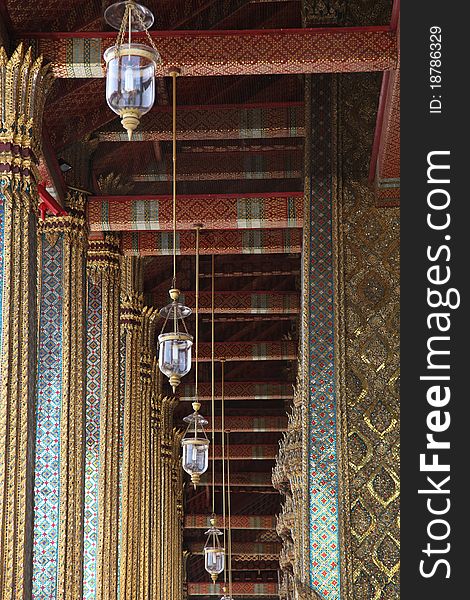 Thai temple Atrium ceiling