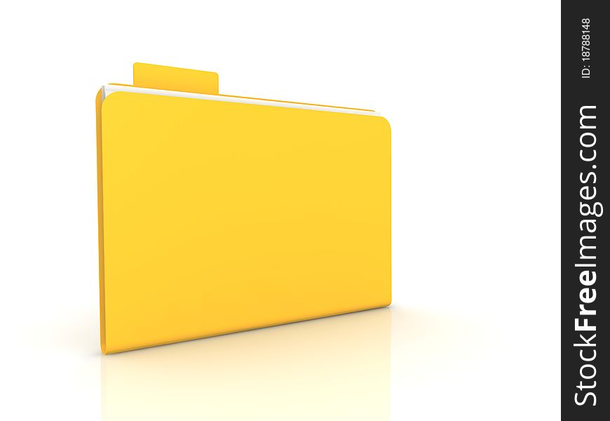 Folder concept in 3D style