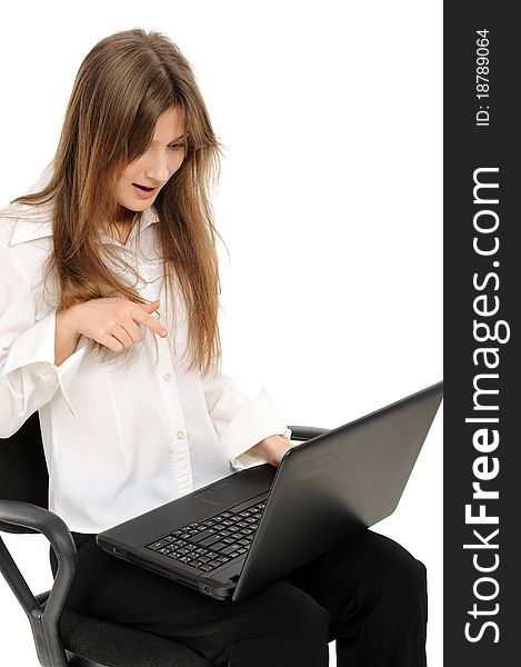 Woman With Laptop