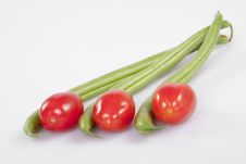 Cherry Tomatoes And French Beans Royalty Free Stock Images Cherry Tomatoes And French Beans Royalty Free Stock Images
