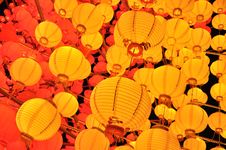 Yellow Lanterns Royalty Free Stock Photography Yellow Lanterns Royalty Free Stock Photography