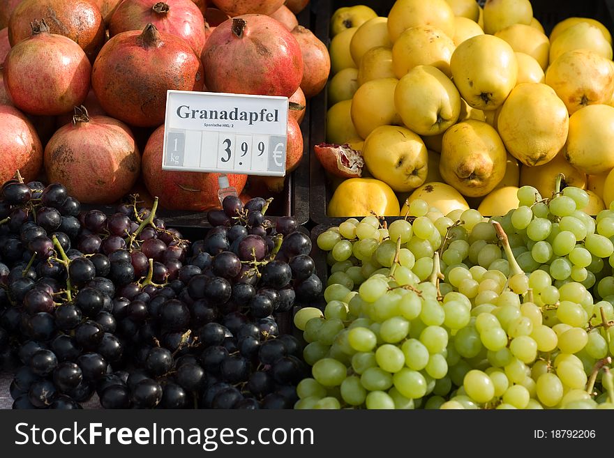 German fruits and vegetable market