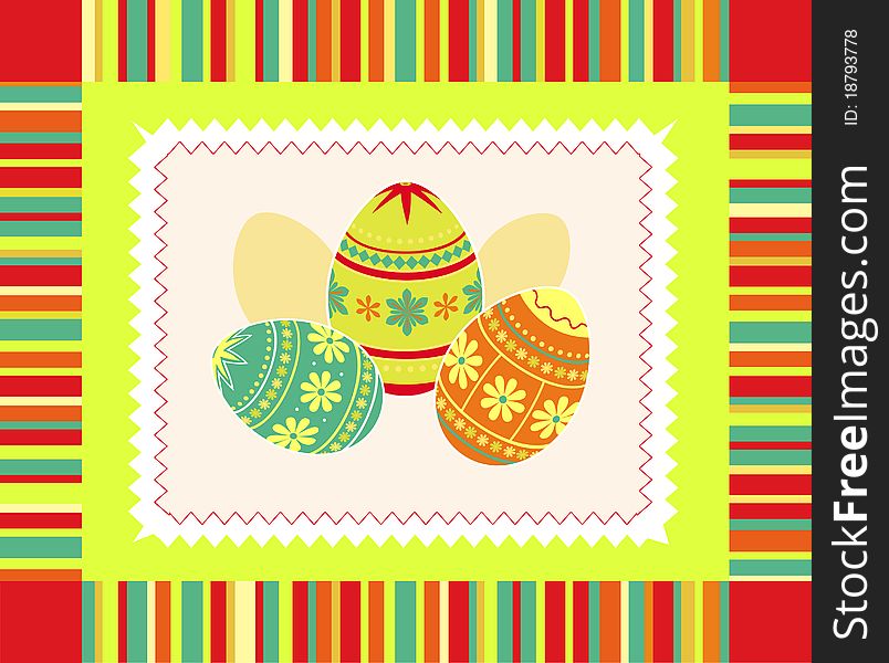 Easter eggs seamless background