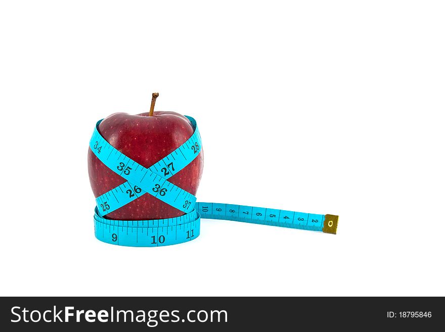 Red Apple With Tape