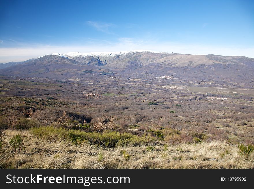 Mountain of Gredos at Avila in Castilla Spain. Mountain of Gredos at Avila in Castilla Spain