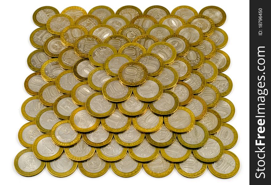 Pyramid Made Of Coins