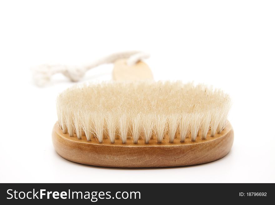 Massage brush with bristles for the health