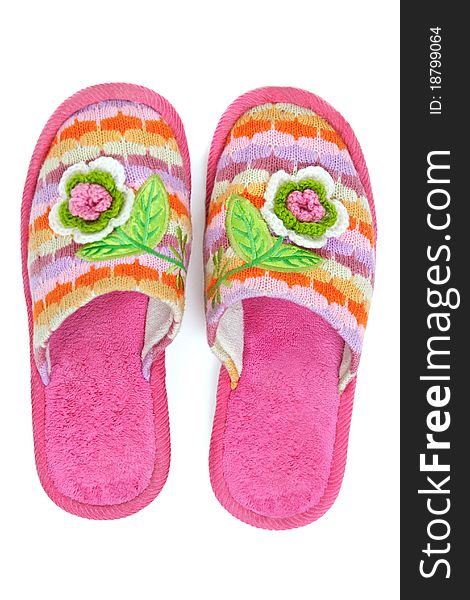 Pink Female House Slippers