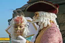 Mask Of Carnival Of Venice Royalty Free Stock Images