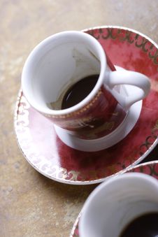 Empty Cups Of Mocha Stock Photos Empty Cups Of Mocha Stock Photos