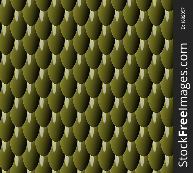Illustrated green scale texture background. Illustrated green scale texture background