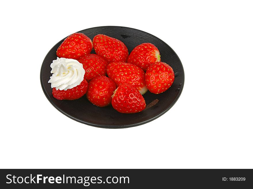 Strawberries On A Plate