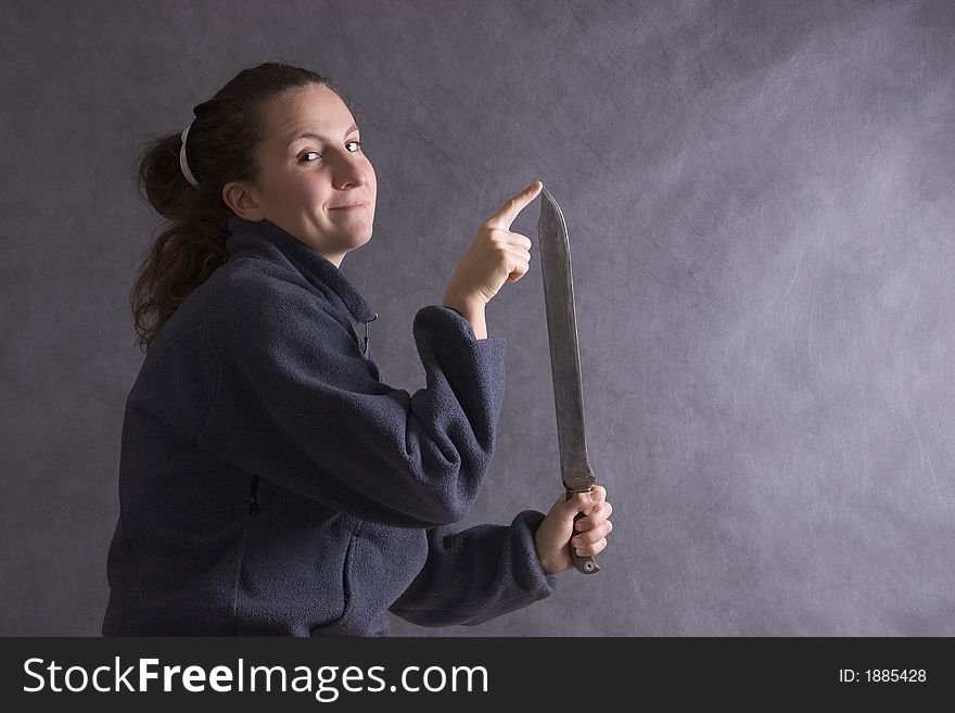 Girl With Knife