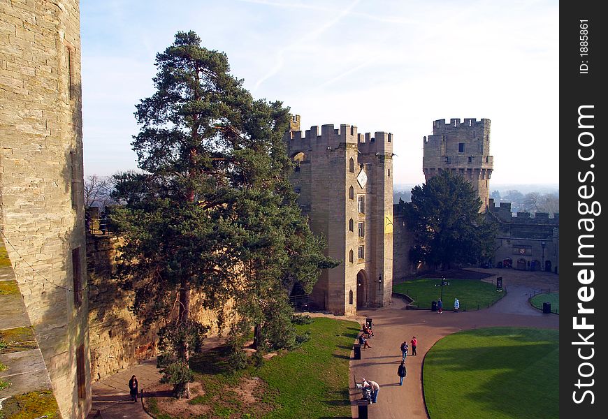 Warwick castle near London in UK. Warwick castle near London in UK