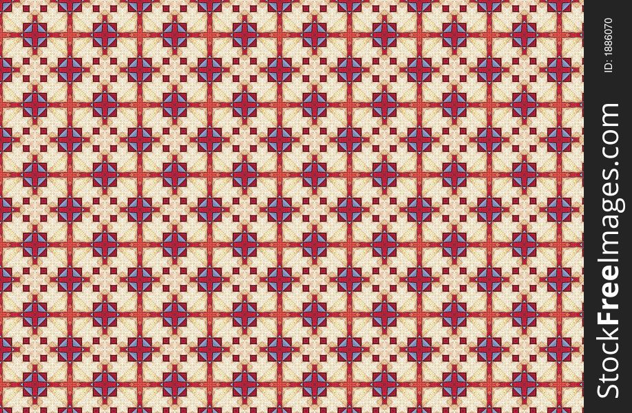 Bright Checkered Tiles Pattern