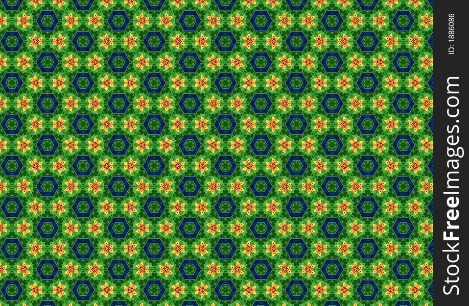 Ugly Green Retro Pattern