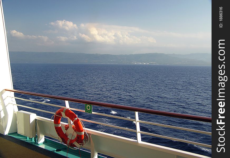 Setting sail after a great day in Ocho rios, Jamacia. Setting sail after a great day in Ocho rios, Jamacia