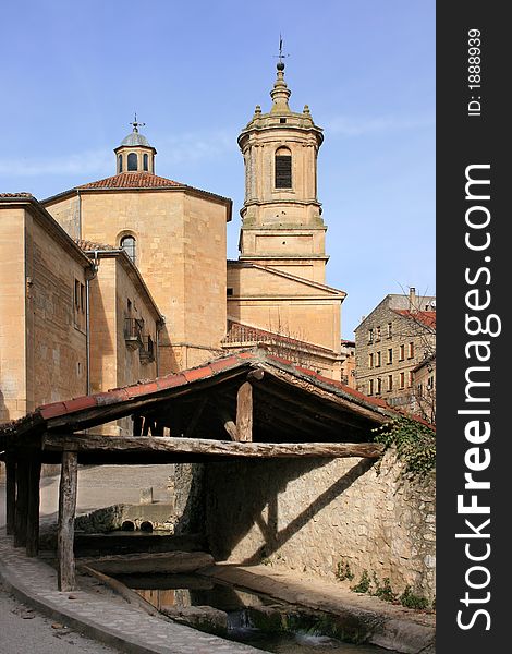 The church of the benedictine monastery of Santo Domingo de Silos, Spain (11th-18th centuries). The church of the benedictine monastery of Santo Domingo de Silos, Spain (11th-18th centuries)