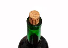 Wine Bottle With Cork Royalty Free Stock Photography