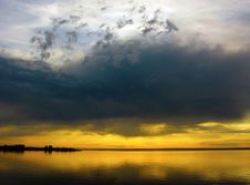 Clouds Over The River Stock Image Clouds Over The River Stock Image
