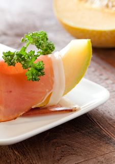 Melon And Gammon Royalty Free Stock Photo Melon And Gammon Royalty Free Stock Photo