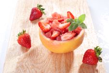 Fruit Salad With Strawberry And Grapefruit Royalty Free Stock Photo Fruit Salad With Strawberry And Grapefruit Royalty Free Stock Photo