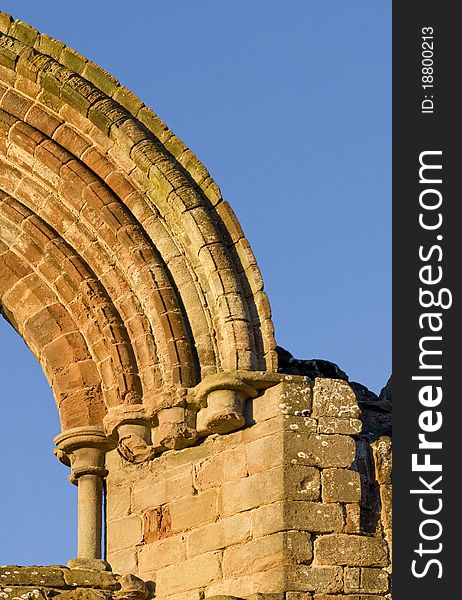 The arch at Lilleshall Abbey, Shropshire, England.