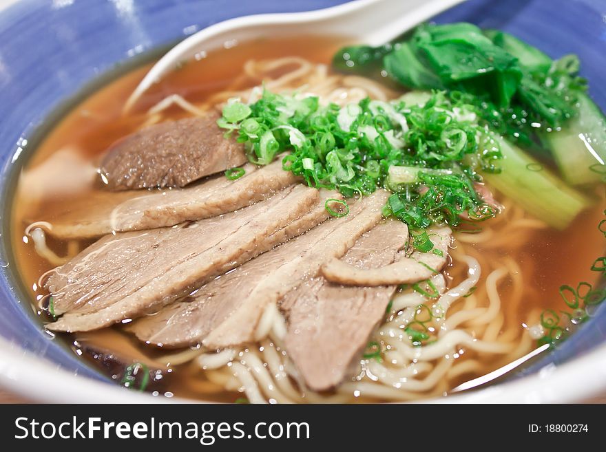 Duck ramen, japanese style noodle