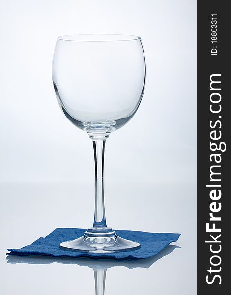 Empty wine glass