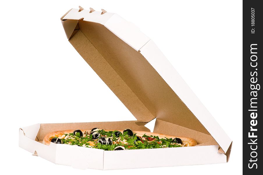 Pizza In Carton Box