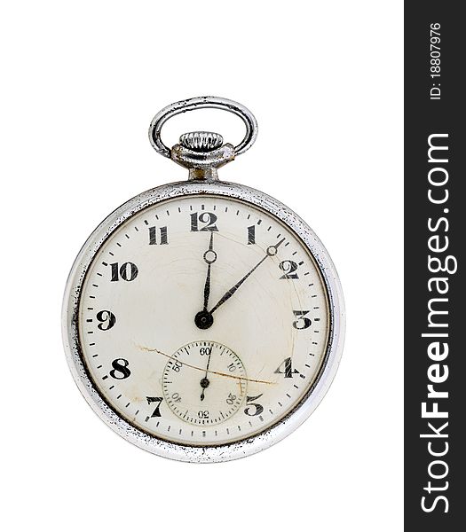 Pocket watch isolated on white background. Pocket watch isolated on white background