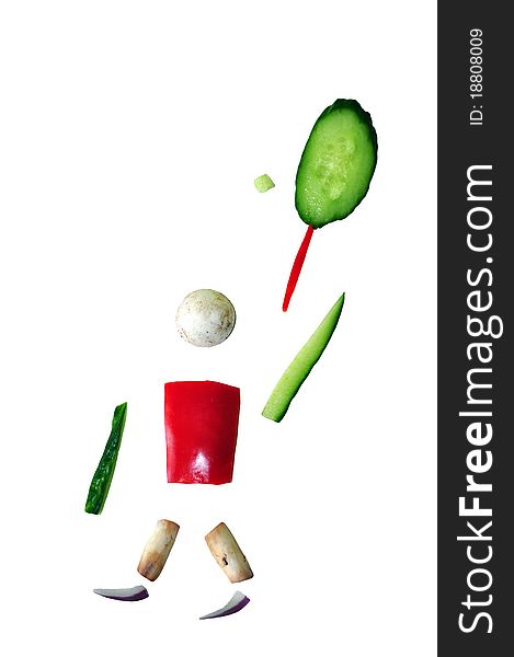 Sliced Vegetables Figurine