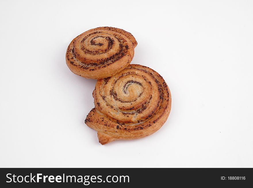 Puff pastry on white surface. Puff pastry on white surface