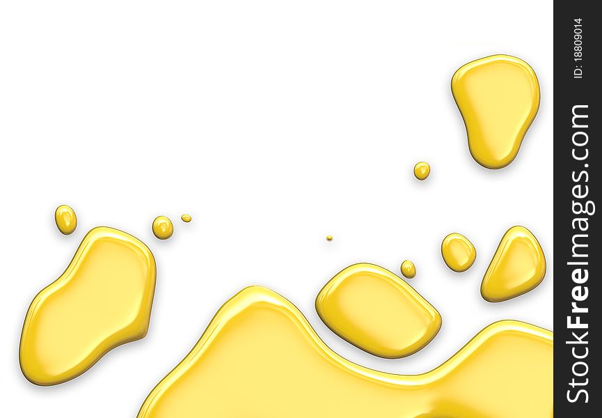 Yellow Paint Drops