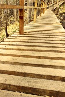 Wooden Path Stock Images
