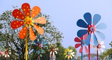 Colorful Windmill Stock Images