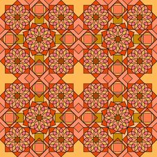 Ornamental Tiles Orange Stock Image Ornamental Tiles Orange Stock Image