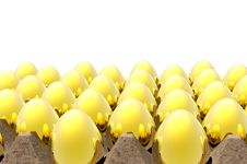Gold Nest Eggs Stock Images