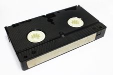 Vintage Video Cassette Isolate On White Background Royalty Free Stock Photo