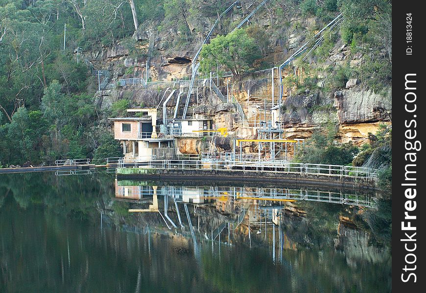 Old mine on the Nepean river. Illawarra region, NSW, Australia. Old mine on the Nepean river. Illawarra region, NSW, Australia