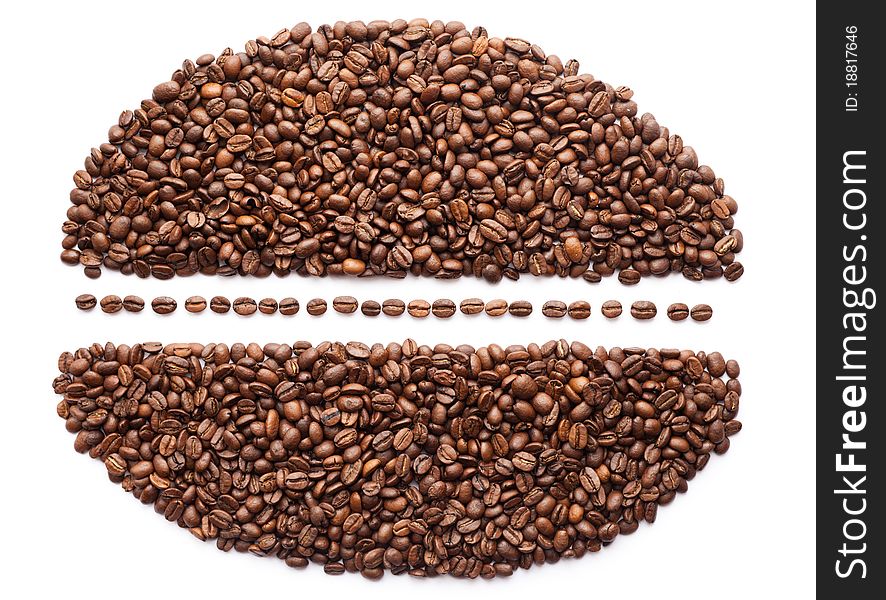Coffee Bean isolated on white background