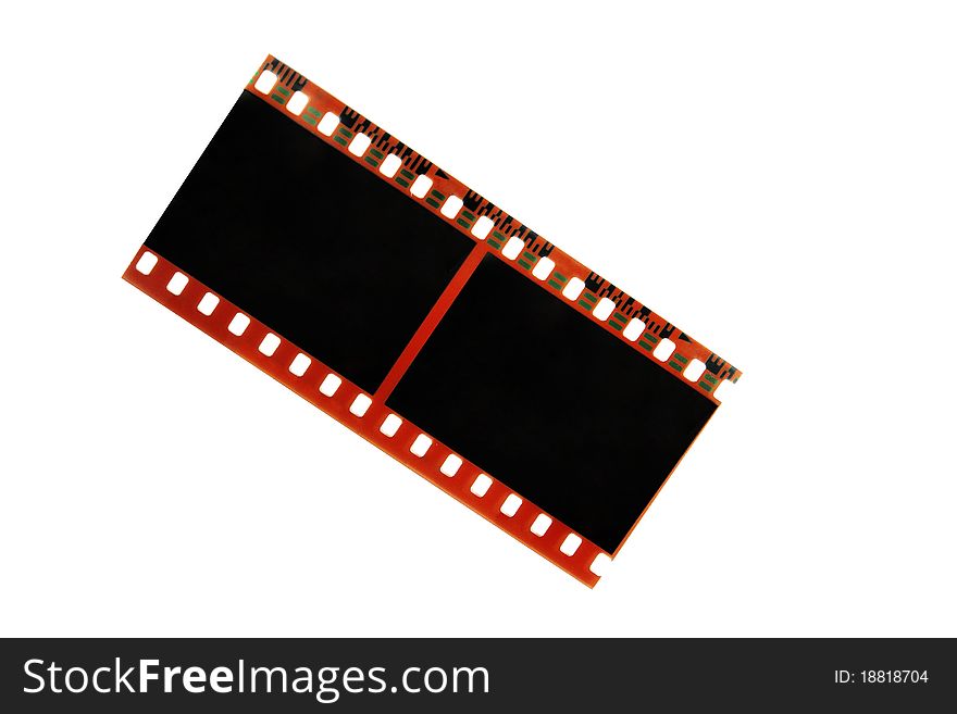 Vintage film isolate on white