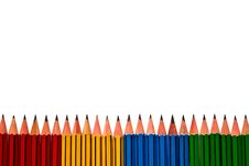 Pencils On White Background Stock Image