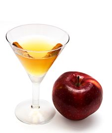 Red Apple With Glass Of Juice Stock Photo Red Apple With Glass Of Juice Stock Photo