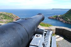 Signal Hill Cannon In St. John S Royalty Free Stock Images Signal Hill Cannon In St. John S Royalty Free Stock Images