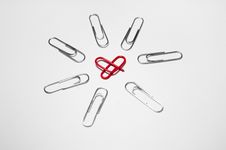 Paper Clip Royalty Free Stock Photography